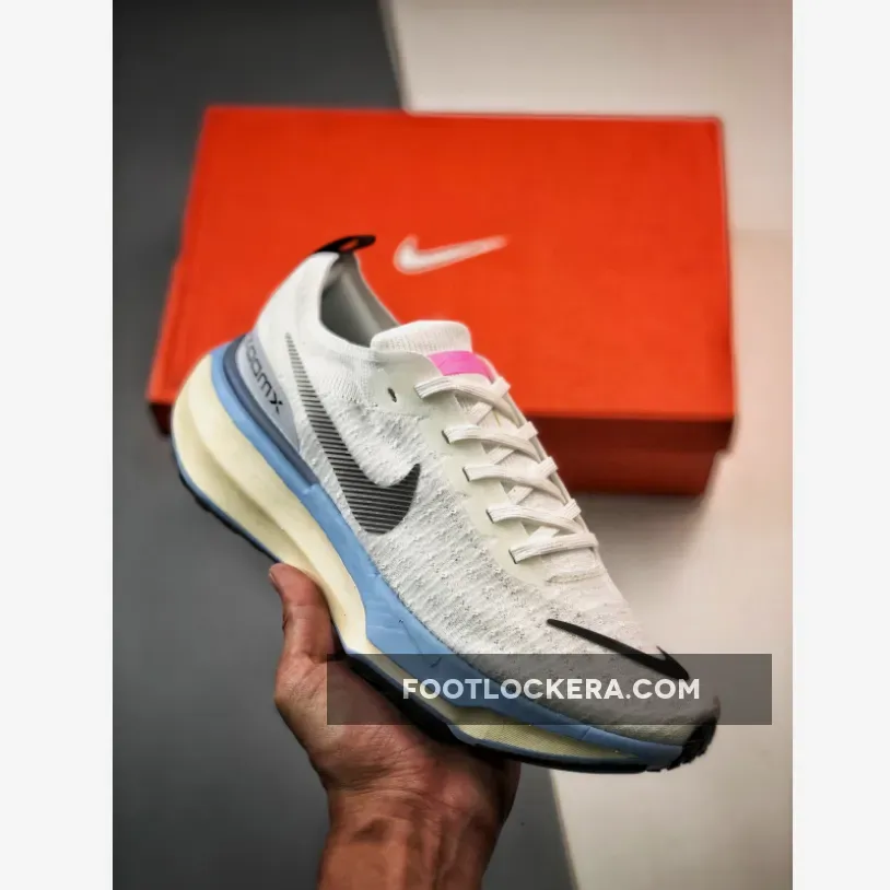 Nike ZoomX Invincible Run Flyknit 3 White/Black-Grey-Cobalt Bliss-Pink Spell nike invincible 3 white