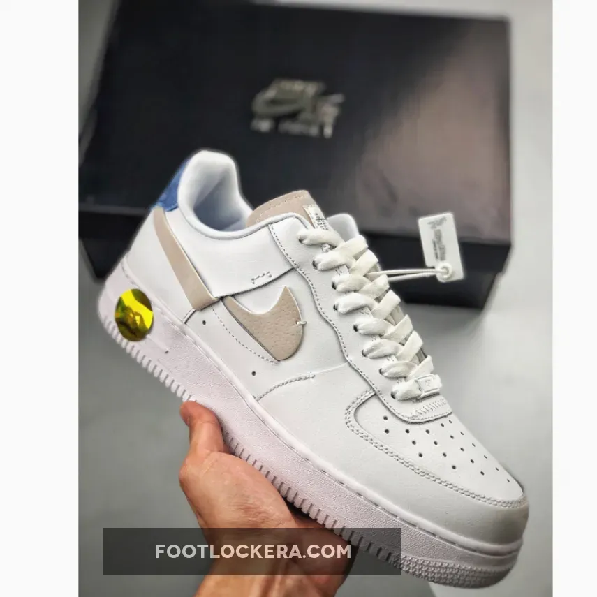 Nike Air Force 1 'Inside Out' White/Game Royal-Habanero Red 898889-103 - nike air force inside