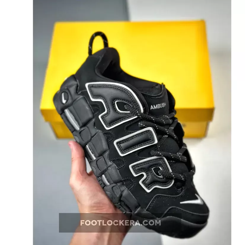 AMBUSH x Nike Air More Uptempo Low Black White | uptempo lows FB1299-001
