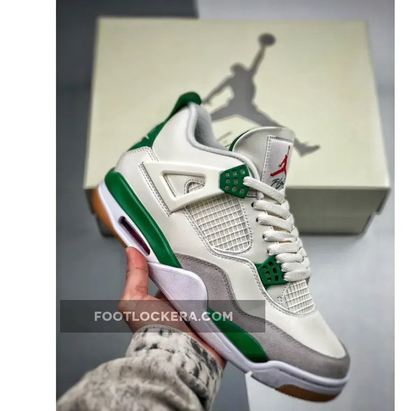 Nike SB x Air Jordan 4 Sail/Pine Green-Neutral Grey-White sb jordan 4s