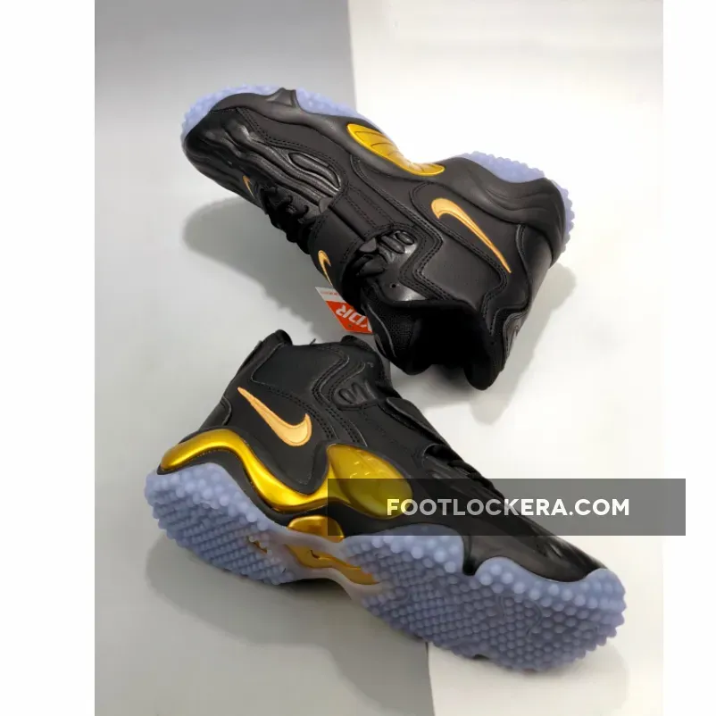 Nike Air Zoom Turf Jet 97 Black/Metallic Gold-Pure Platinum / black and gold turfs