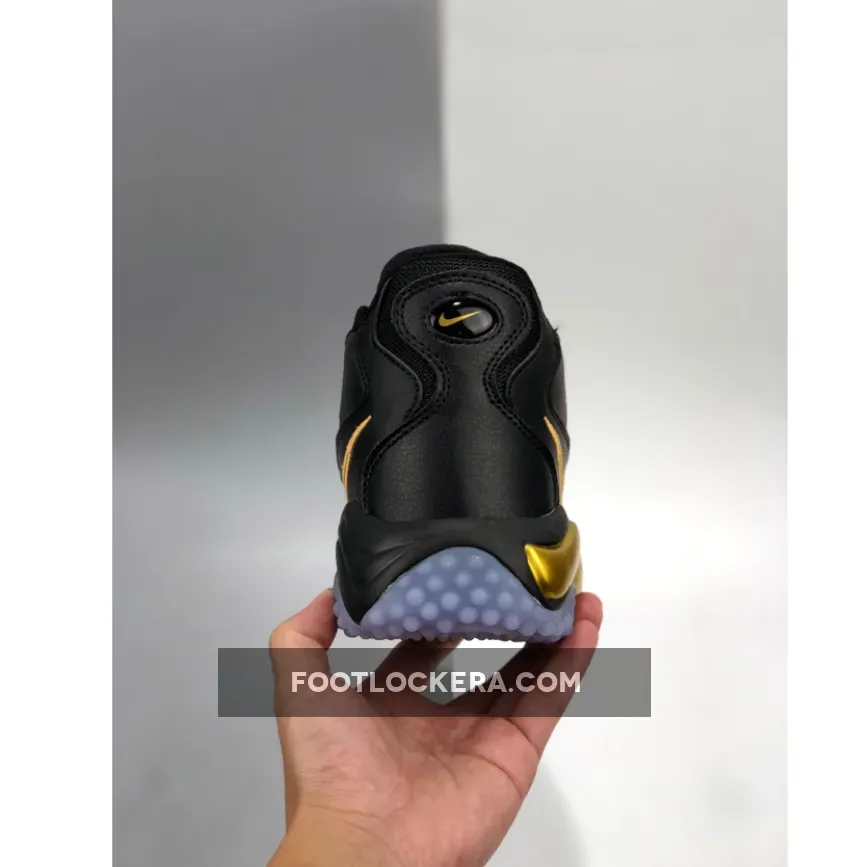 Nike Air Zoom Turf Jet 97 Black/Metallic Gold-Pure Platinum / black and gold turfs