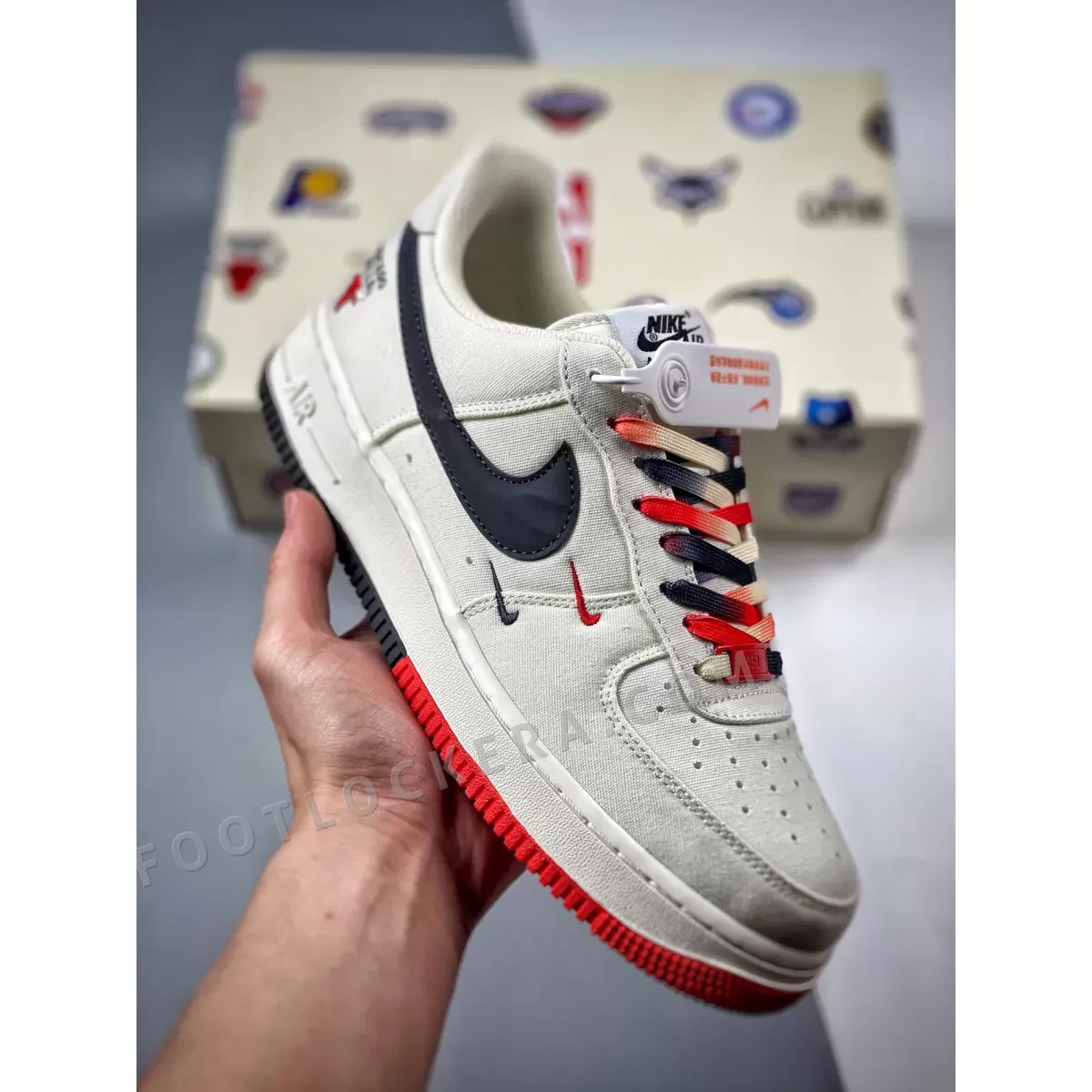 Nike Air Force 1 Low 'Chicago Bulls' White Black Red - air force 1 chicago red
