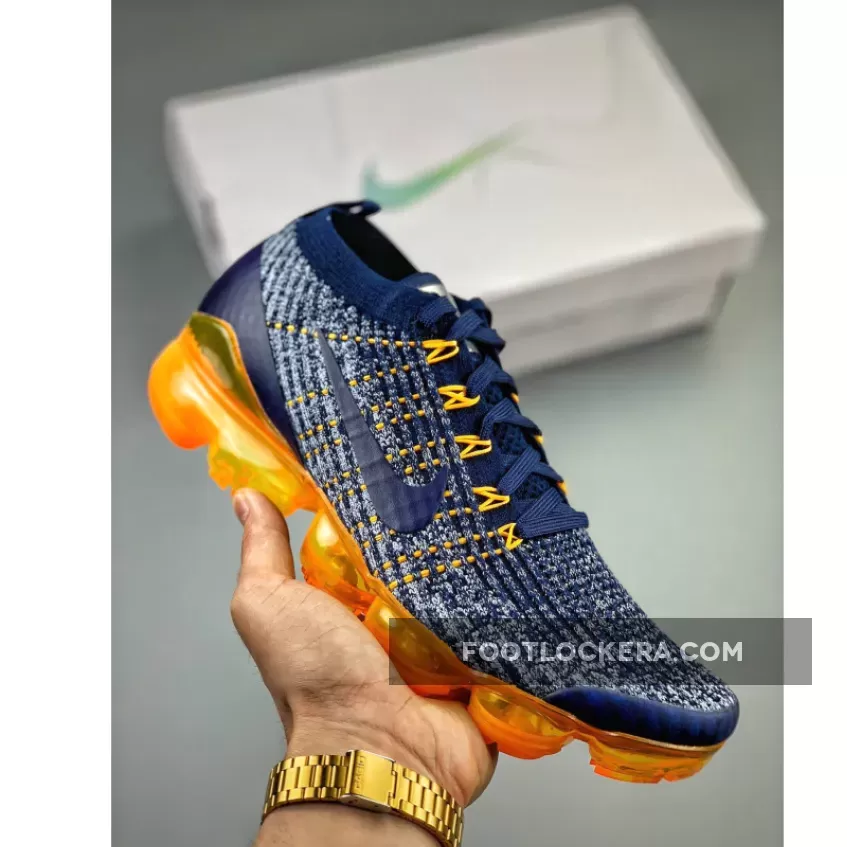 Nike Vapormax Flyknit 3 Navy/Grey-Orange / orange vapormax flyknit