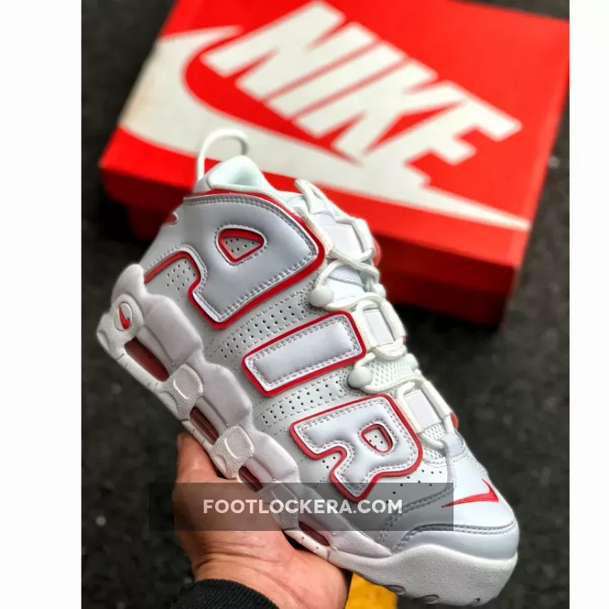 Nike Air More Uptempo White/Varsity Red-White / white and orange uptempos