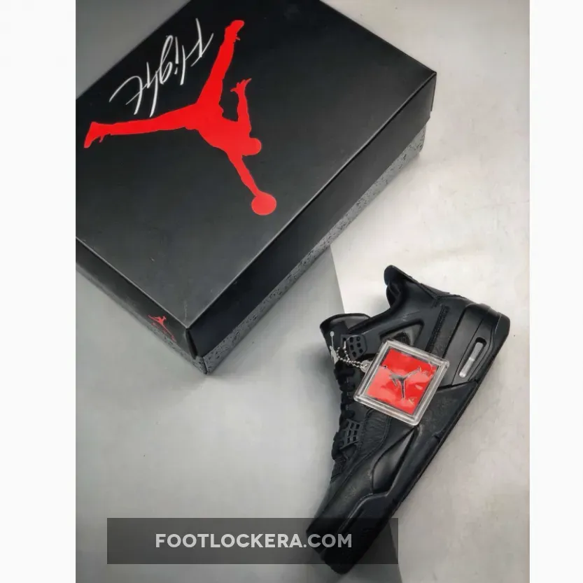 Air Jordan 4 Retro 'Black Cat' Black/Black-Light Graphite - 2006 black cat