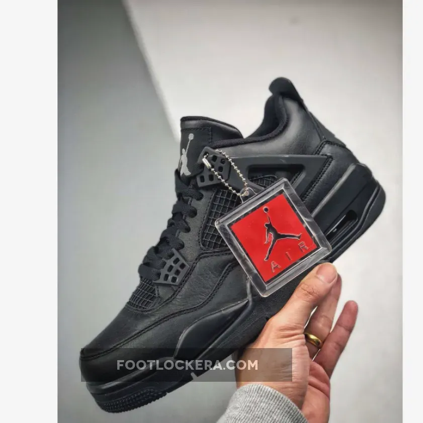 Air Jordan 4 Retro 'Black Cat' Black/Black-Light Graphite - 2006 black cat