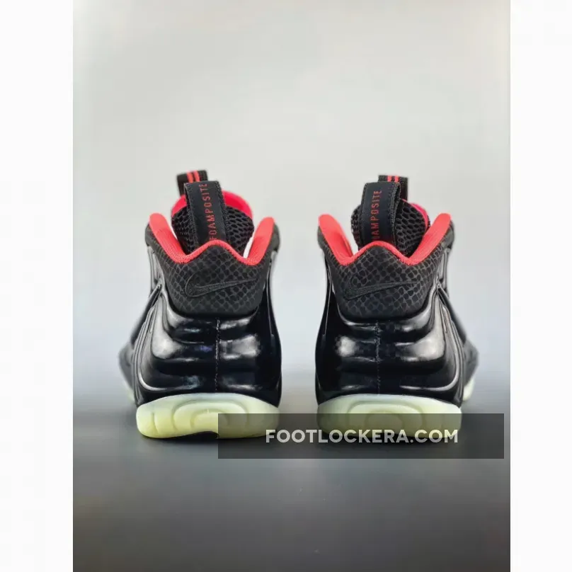 Nike Air Foamposite Pro Premium Black/Black-Laser Crimson - foamposite pro yeezy
