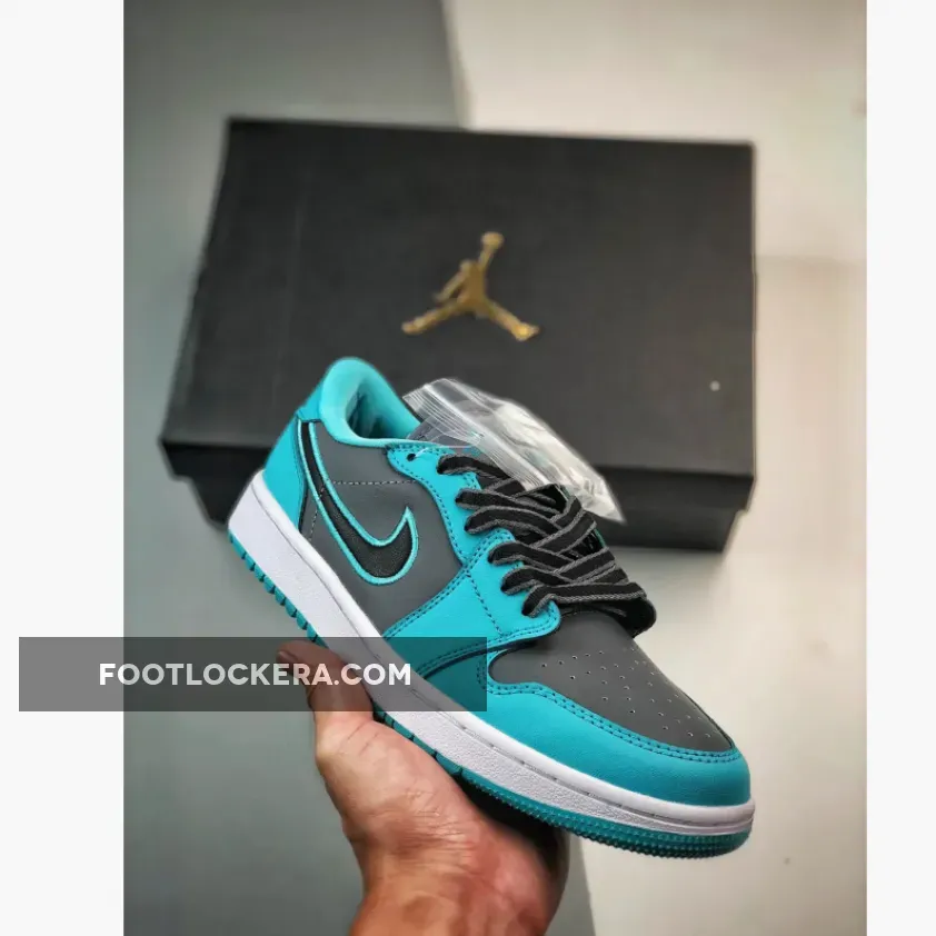 Air Jordan 1 Low Golf "Turquoise" Cool Grey/Gamma Blue/Black