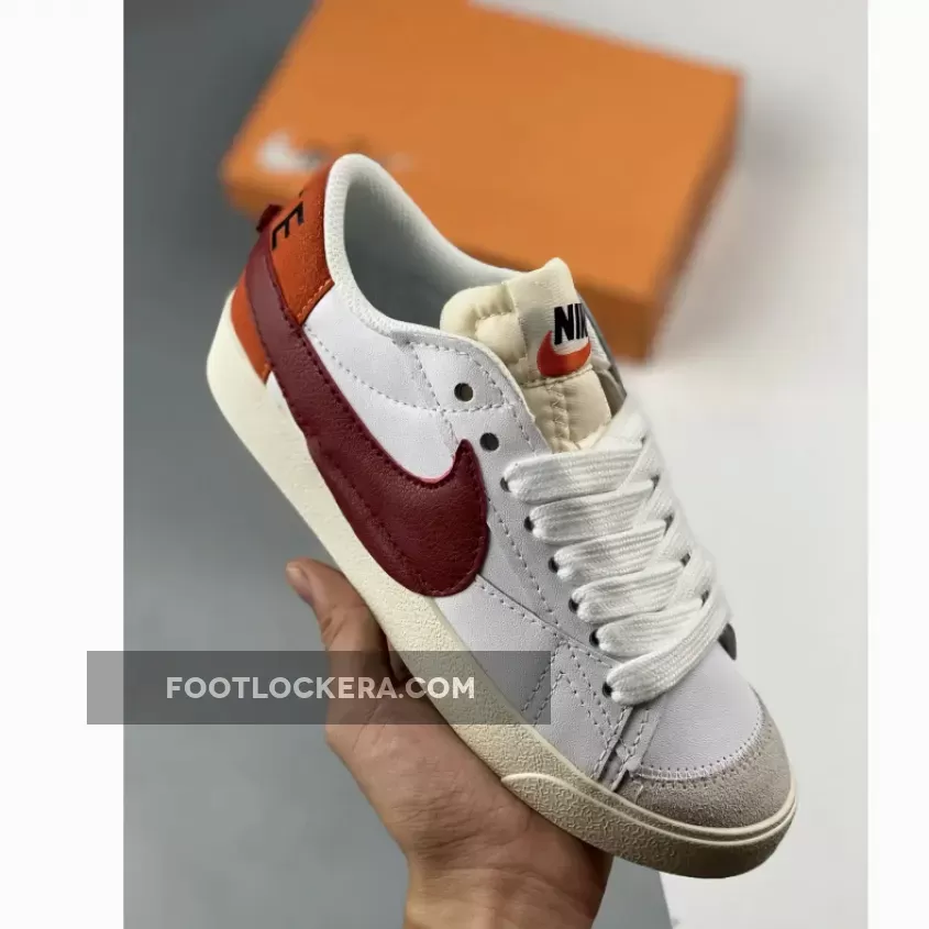 Online Nike Blazer Low Jumbo White Red DQ1470-104