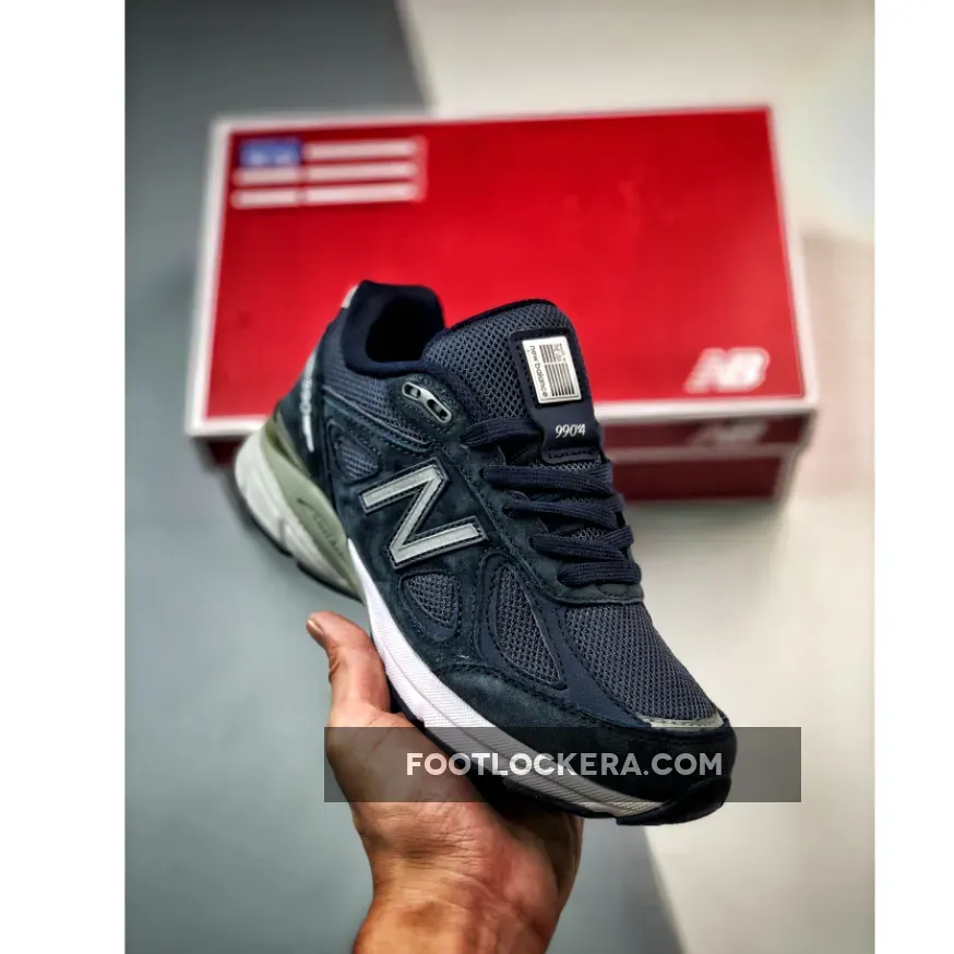 Navy Blue New Balance 990 Kith x New Balance 990v4 Navy