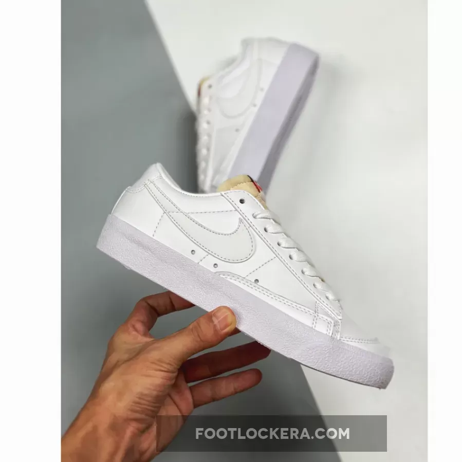 blazer low triple white