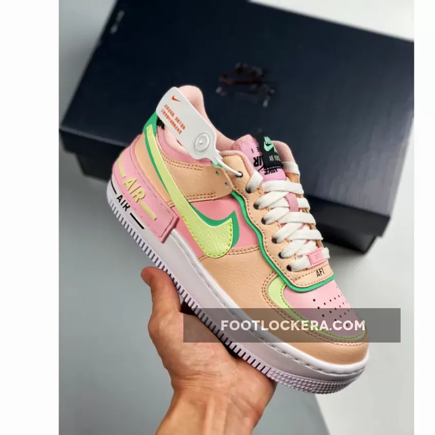 Nike Air Force 1 Shadow Arctic Punch/Barely Volt-Crimson Tint - wmns air force 1 shadow 'arctic punch barely volt'