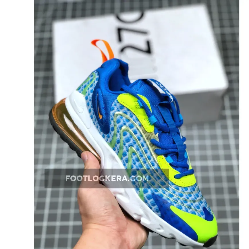 Royal Blue Air Max 270 / Nike Air Max 270 React ENG V3 Royal Blue/White Yellow