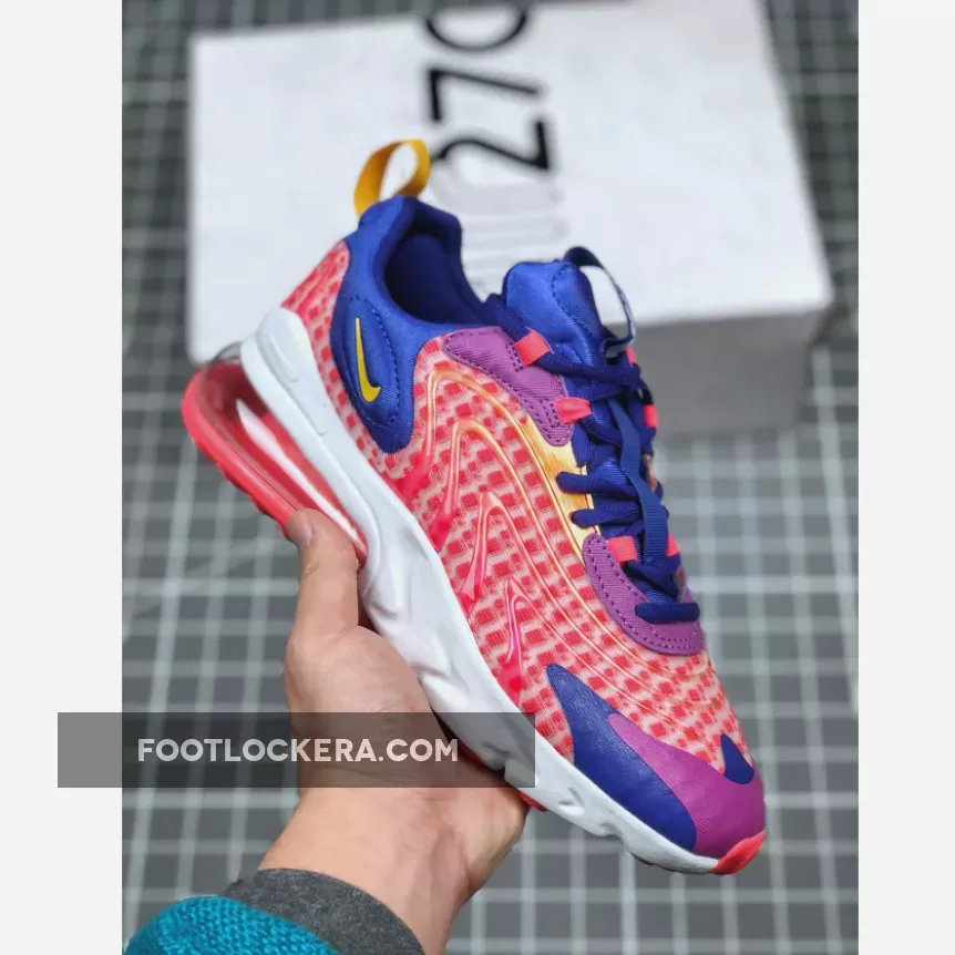 Nike Air Max 270 React ENG Laser Crimson/Laser Orange #air max 270 react laser red