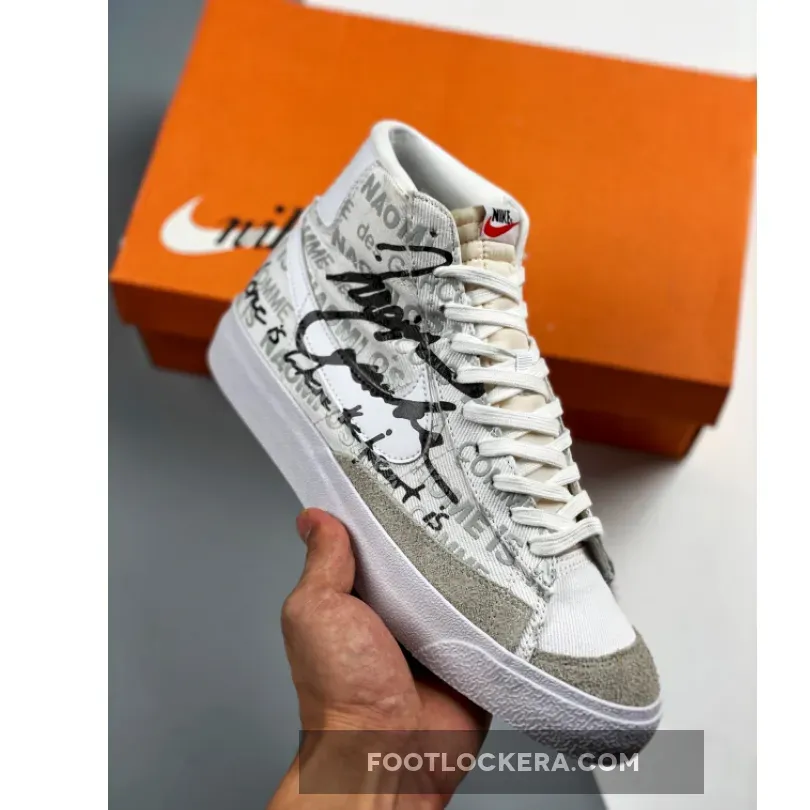 Comme des Garcons x Naomi Osaka x Nike Blazer Mid White Black