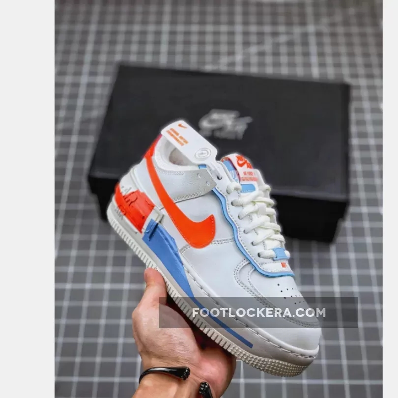 Nike Air Force 1 Shadow Summit White/Team Orange #air force 1 orange