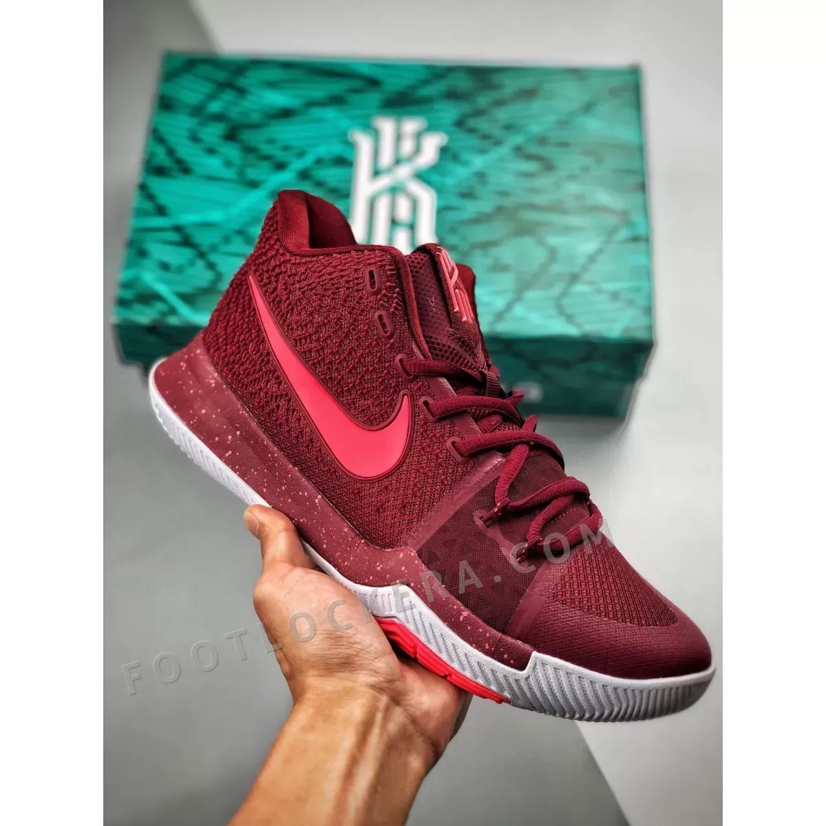 Nike Kyrie 3 'Warning' Team Red/Hot Punch-White / red hot punch