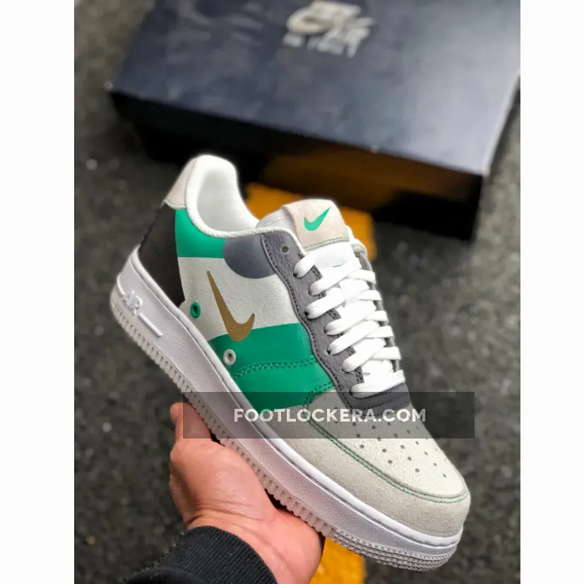 Nike Air Force 1 White Green Black CI0065-100 green black white nike