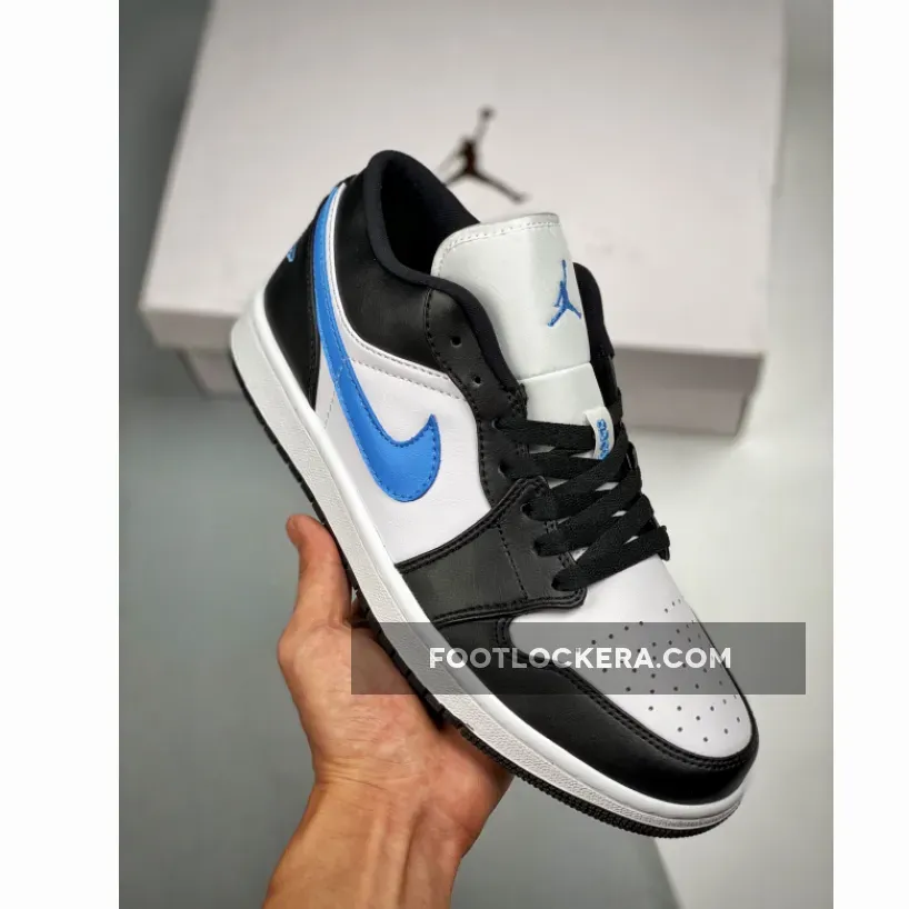 Air Jordan 1 Low Black University Blue DC0774-041 - jordan 1 low blue white black