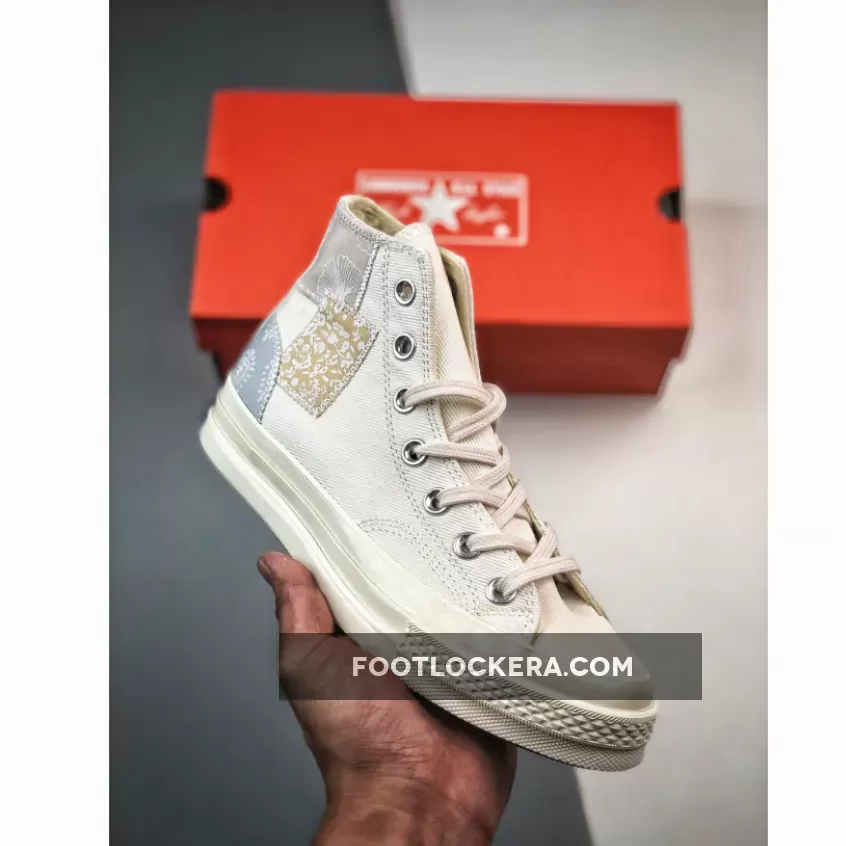 Converse Chuck 70 Denim Patchwork Cream A06822C For Sale