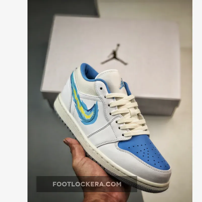 Air Jordan 1 Low "Born To Fly" Sail/University Blue | air jordan 1 low born to fly