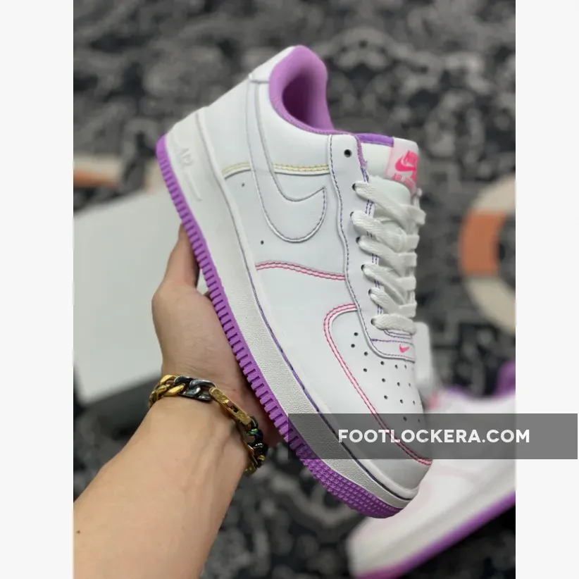 Nike Air Force 1 GS White Fuchsia Glow For Womens / Fuchsia Air Force 1 CW1575-110