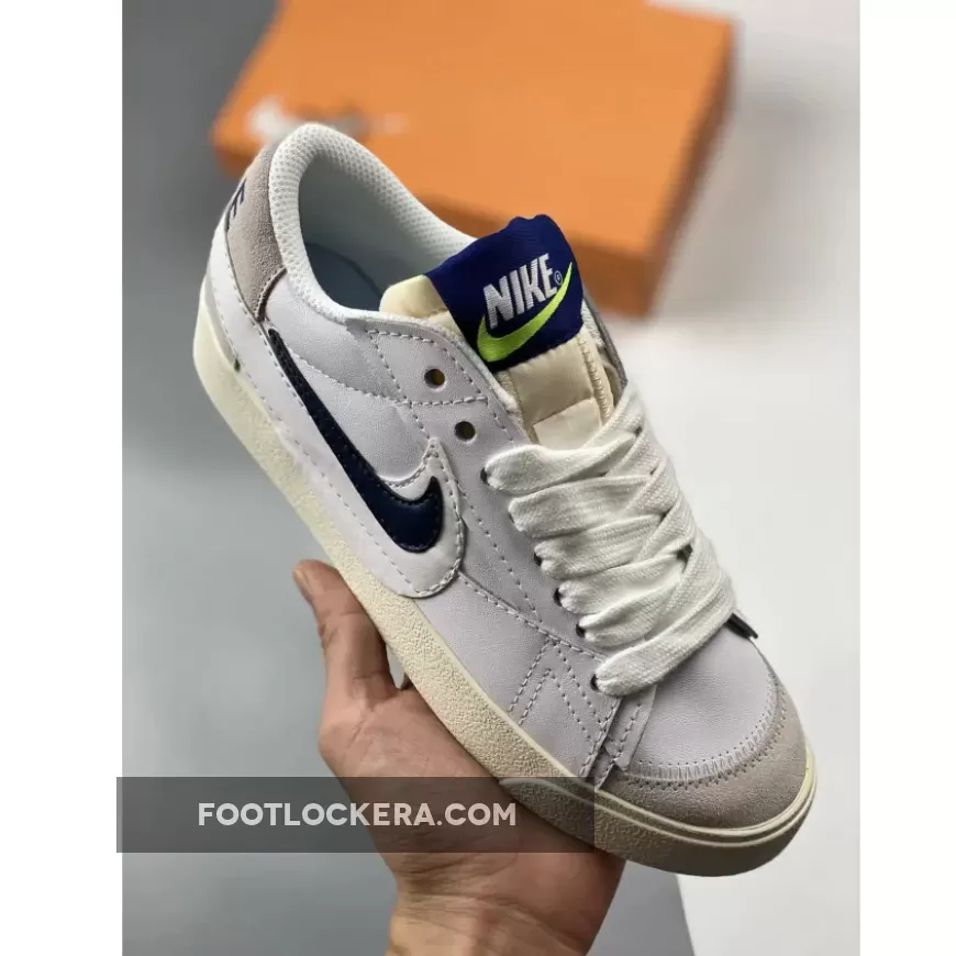 Nike Blazer Low Jumbo White Navy New Releases FD0378-121
