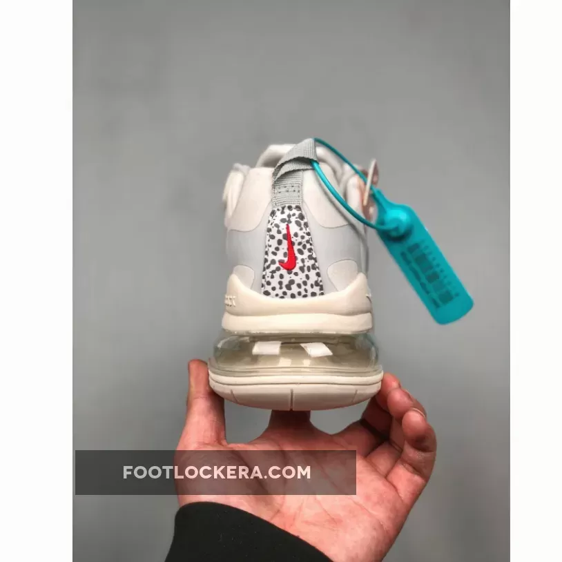 Nike WMNS Air Max 270 React 'Safari' White Red Grey CT2535-001 Discount