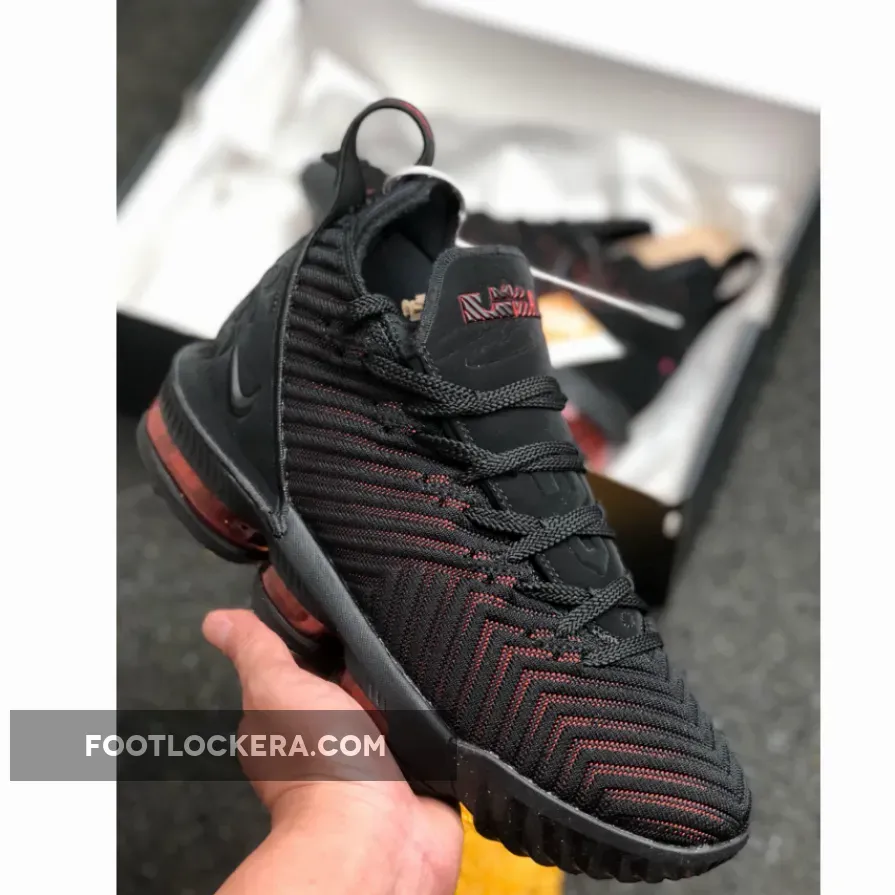 Nike LeBron 16 'Fresh Bred' Black/University Red / lebron 16 red