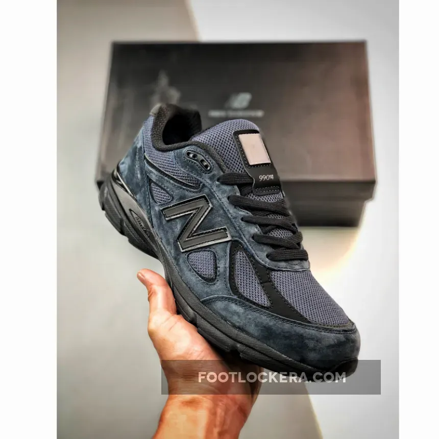 JJJound X New Balance 990v4 Navy Parisian Night/Black M990JJ4 - new balance 990v4 jjjjound black