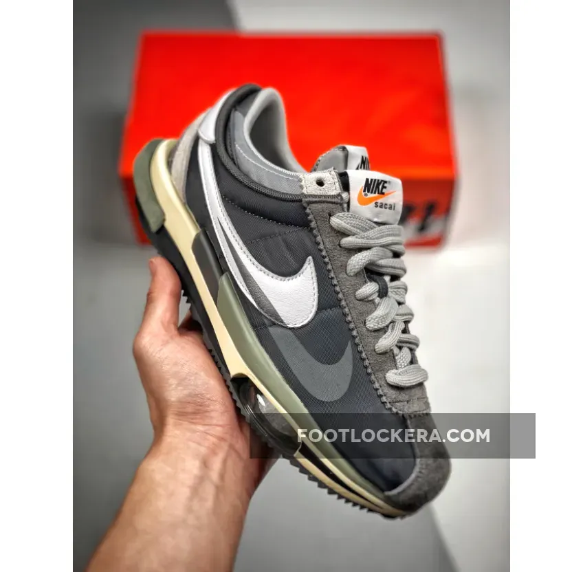 sacai x Nike Cortez 2022 Black Grey cortez grey