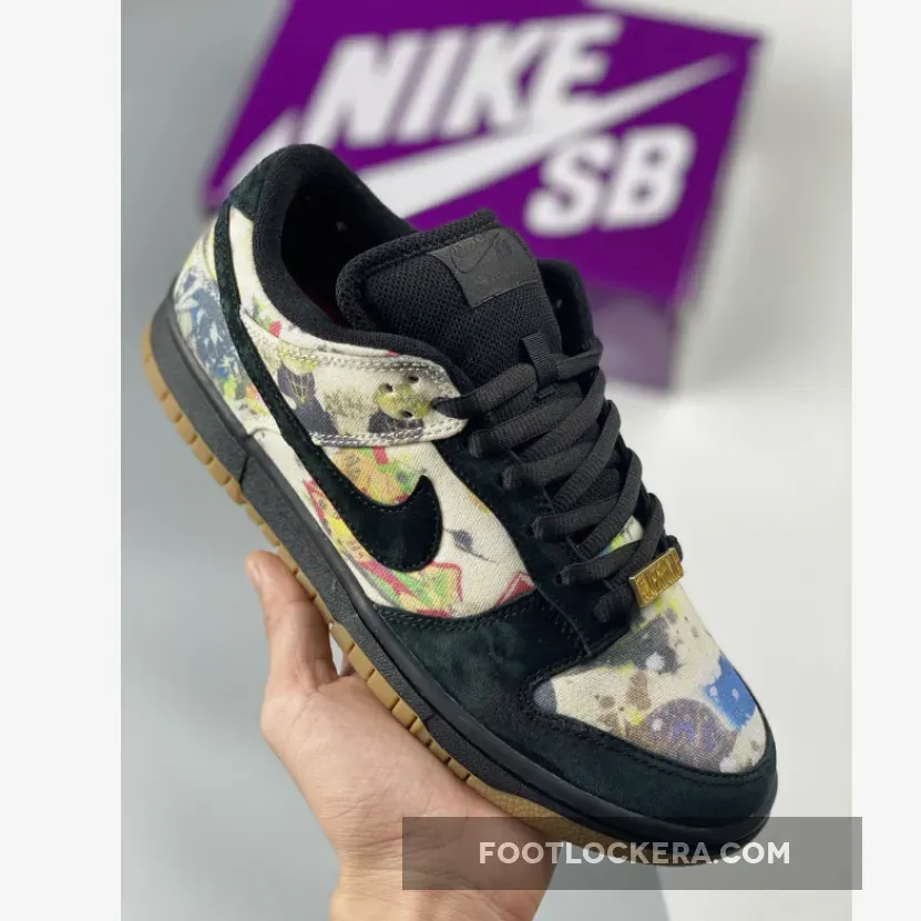 Supreme x Rammellzee x Nike SB Dunk Low Black Multi FD8778-001 #supreme nike air max
