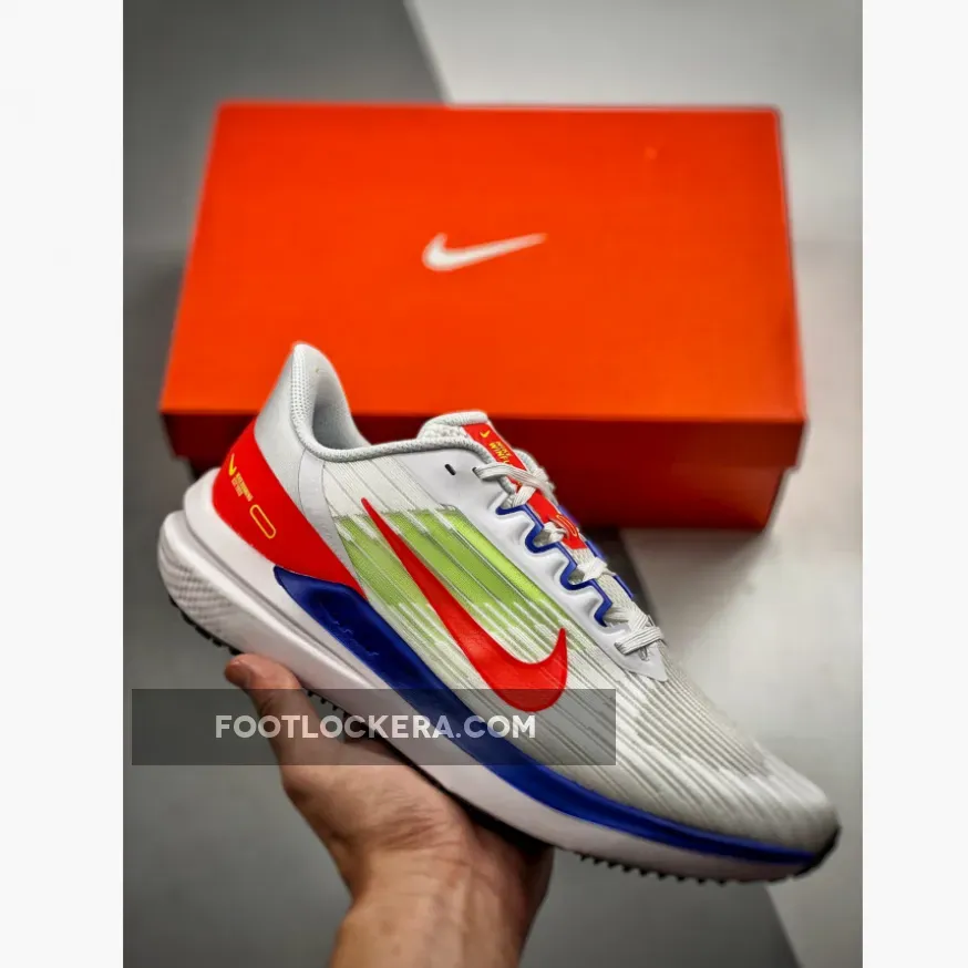 Nike Air Winflo 9 Bright Crimson Racer Blue DX3355-100 New Releases