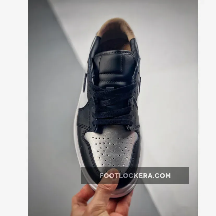 Air Jordan 1 Elevate Low 'Silver Toe' White/Black-Silver DQ8561-001 - jordan 1 silver and black