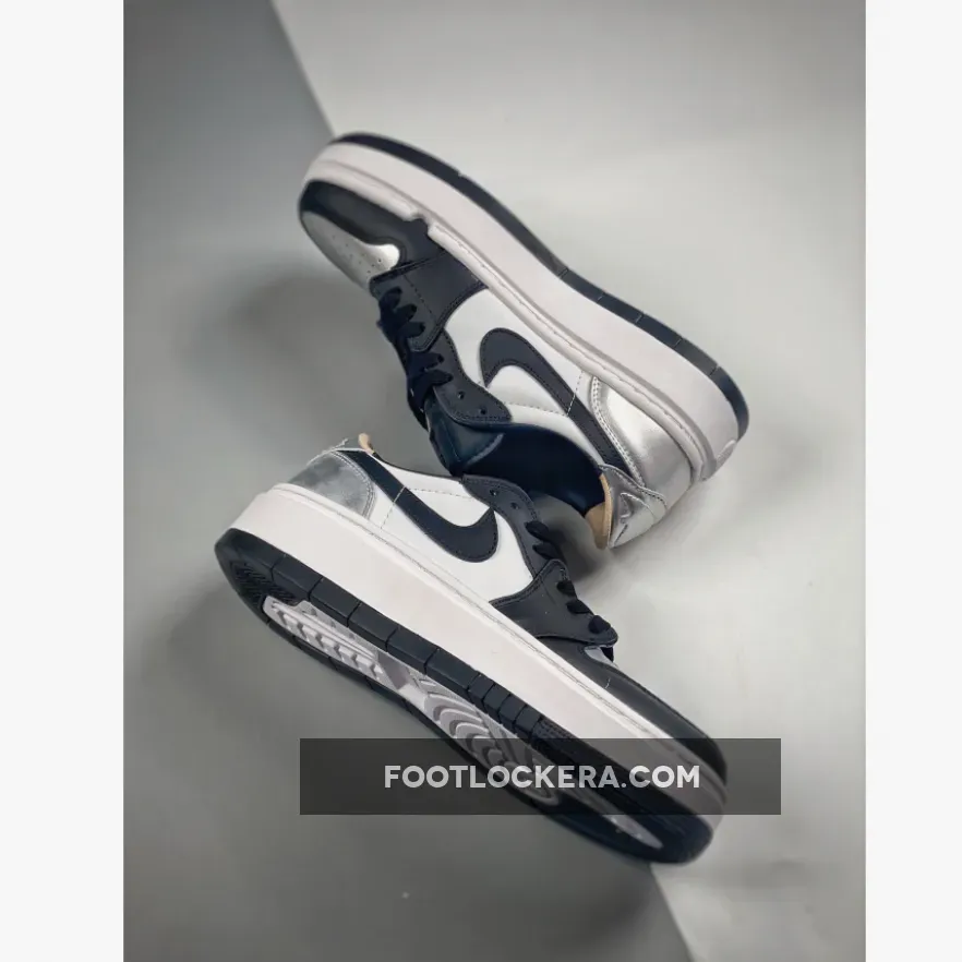 Air Jordan 1 Elevate Low 'Silver Toe' White/Black-Silver DQ8561-001 - jordan 1 silver and black