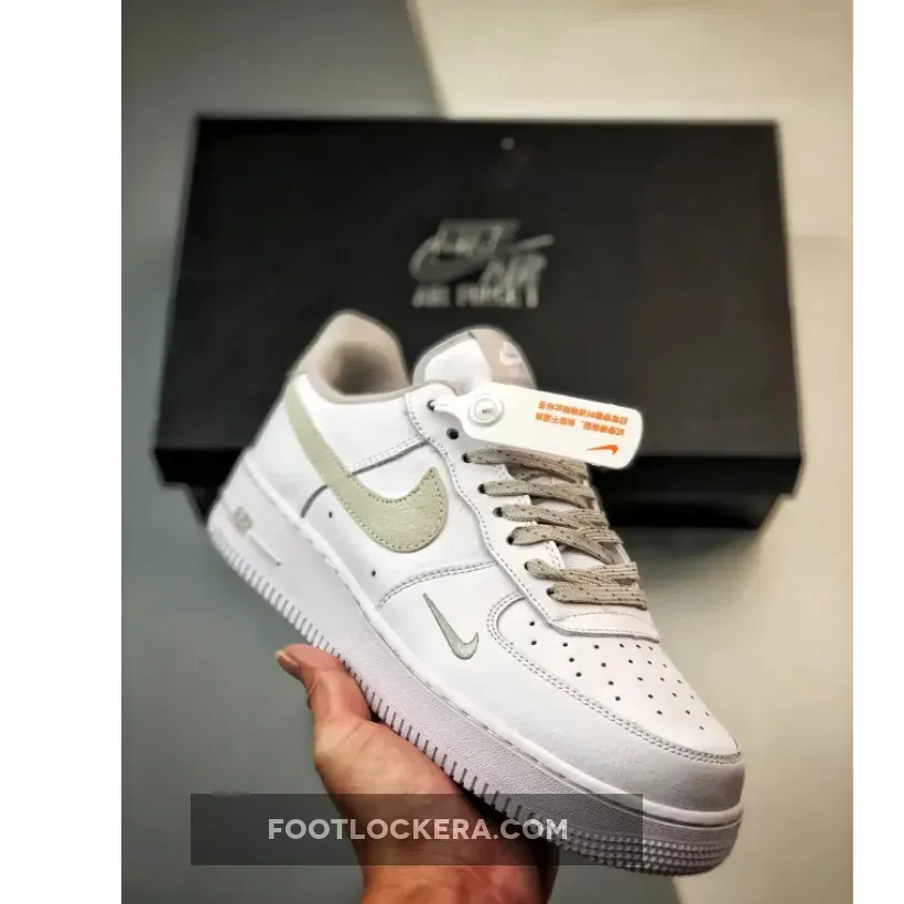 Nike Air Force 1 Low Reflective Swoosh White Grey | JORDAN SWOOSH