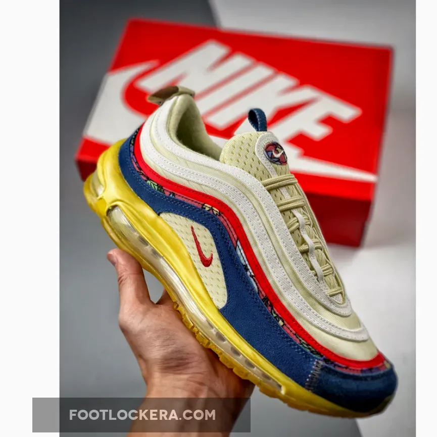 Nike Air Max 97 Coconut Milk/Track Red-Fossil DV1486-162 #air max 97 coconut milk fossil