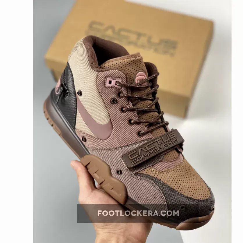 Travis Scott X Nike Air Trainer 1 Wheat DR7515-200 travis air trainer 1