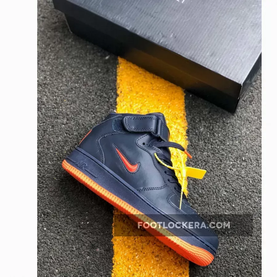 Nike Air Force 1 Mid 'NYC' Obsidian/Brilliant Orange AO1639-400 New Releases