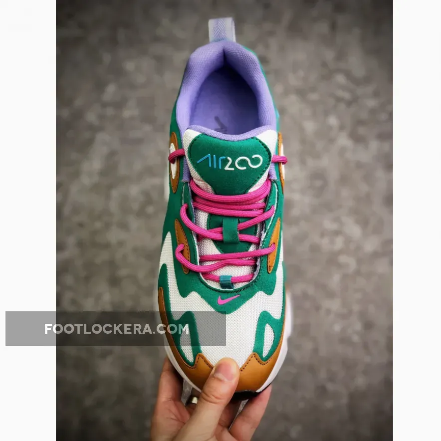 Nike Air Max 200 WMNS Mystic Green/White-Gold Suede - air max 200 mystic green