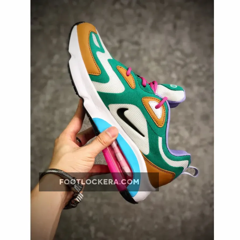 Nike Air Max 200 WMNS Mystic Green/White-Gold Suede - air max 200 mystic green