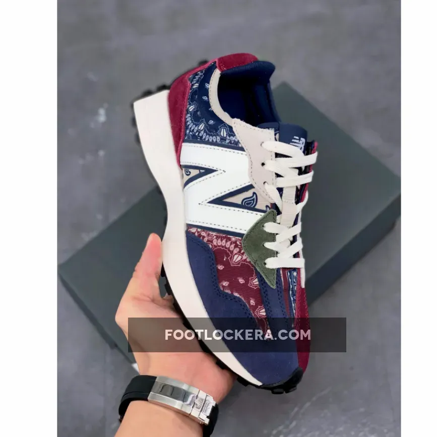 Jordan 4 Paisley New Balance 327 'Paisley Pack' Red/Blue-Green MS327DWU