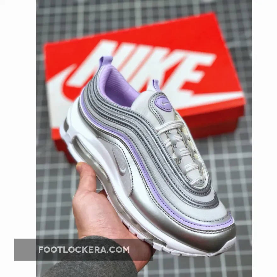 Nike Air Max 97 SE Grey Silver Purple White air max 97 purple and grey