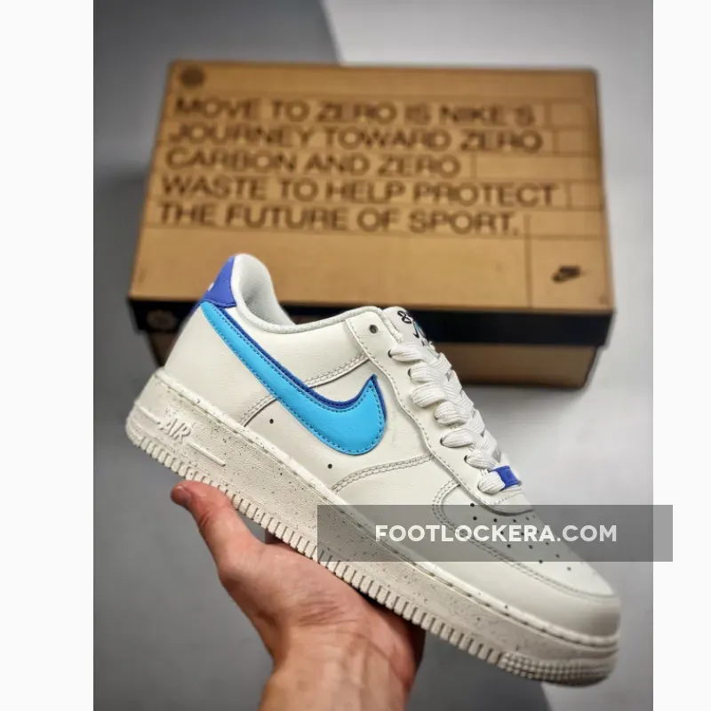 Nike Air Force 1 '82 Sail/Medium Blue/Black/Blue Chill #blue swoosh air force 1