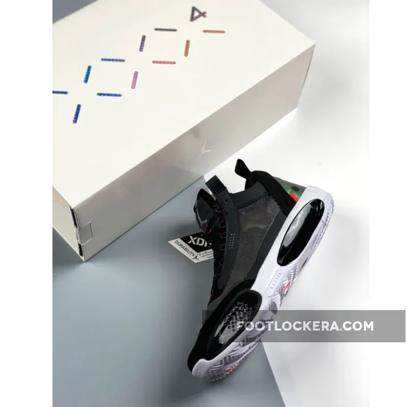 Air Jordan 34 Low 'Heritage' Black/Metallic Silver-White-Red Orbit / Air Jordan 34 Red Orbit CU3473-001