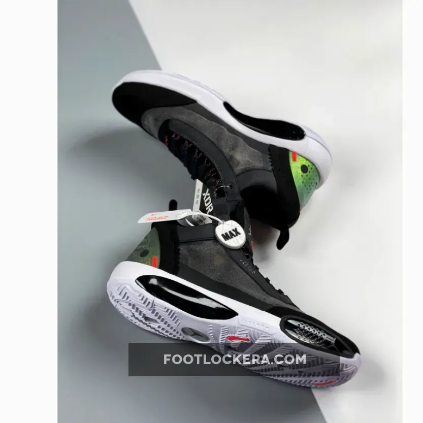 Air Jordan 34 Low 'Heritage' Black/Metallic Silver-White-Red Orbit / Air Jordan 34 Red Orbit CU3473-001