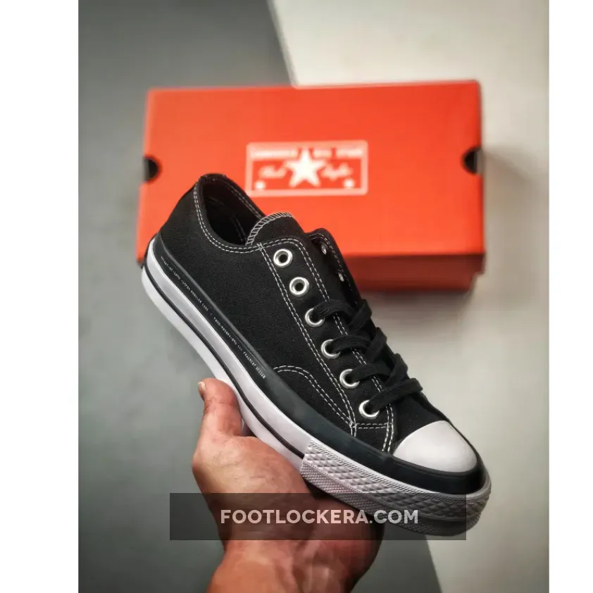 7 MONCLER x fragment design x Converse Chuck 70 Ox Black White