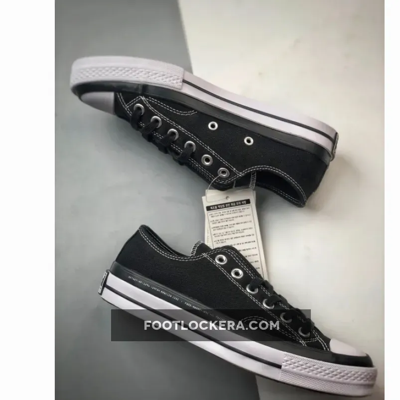 7 MONCLER x fragment design x Converse Chuck 70 Ox Black White 7 MONCLER x fragment design x Converse Chuck 70 Ox Black White