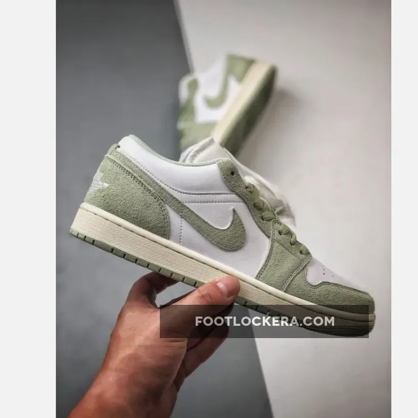 Air Jordan 1 Low Shaggy Green Suede Air Jordan 1 Low Shaggy Green Suede